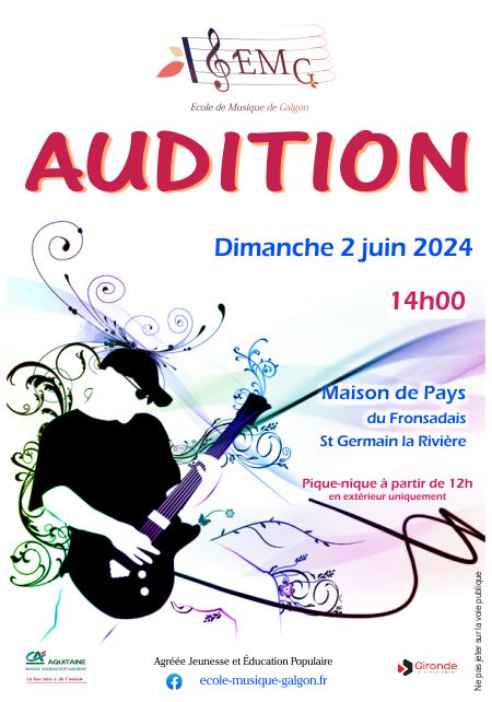 Affiche Audition 2024