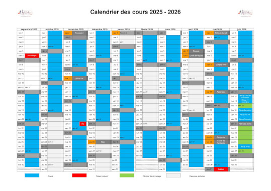 Calendrier 2024 2025 small